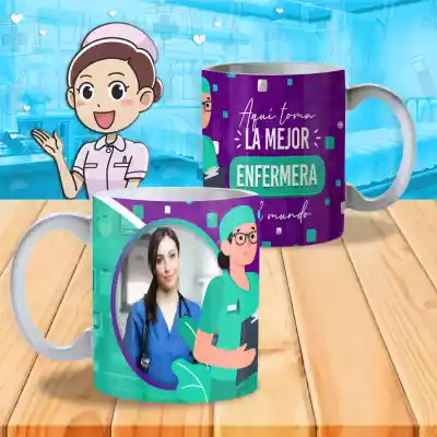 vectores plantilas ENFERMERA,ENFERMERO,PROFESIONES,